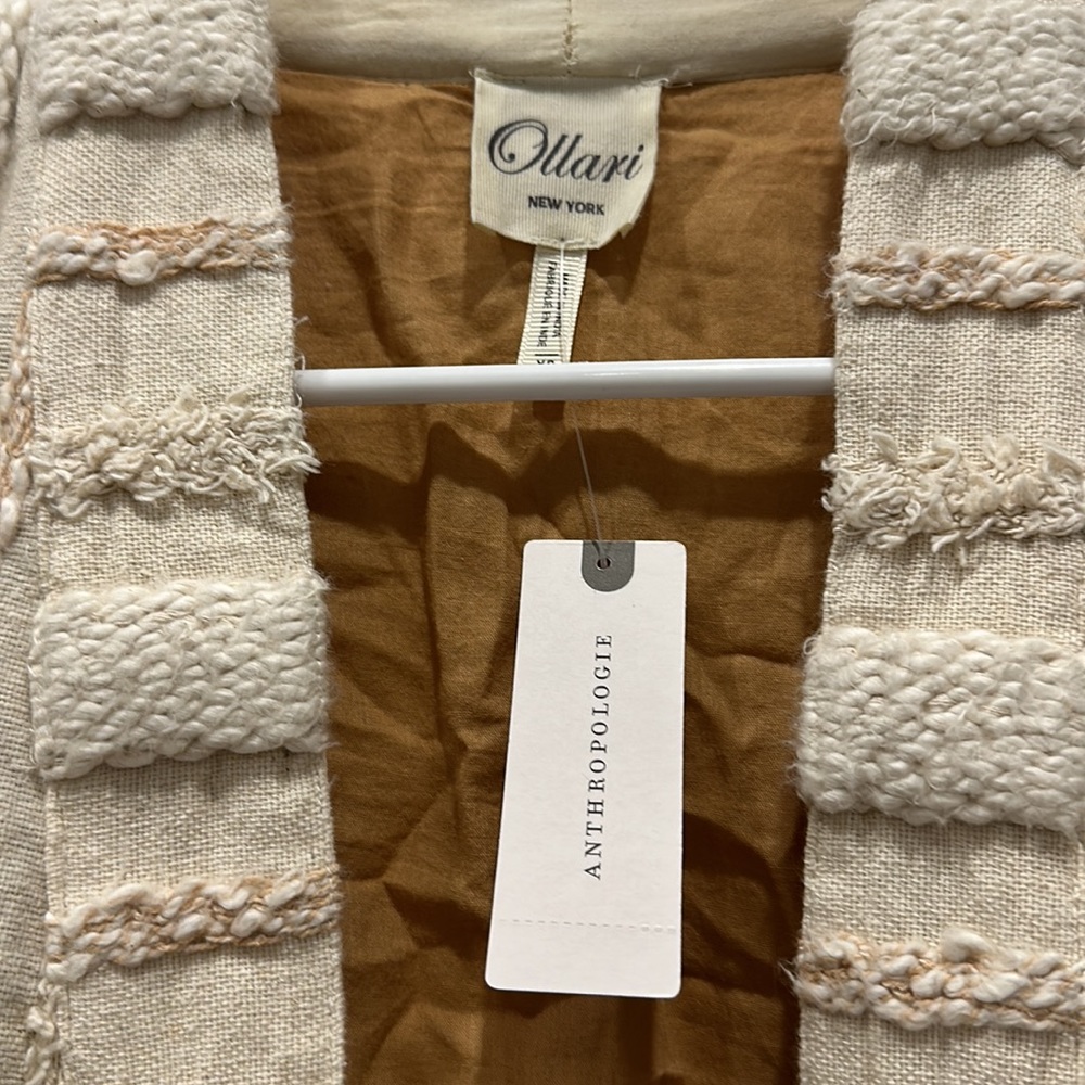 Size XS cream kimono from Anthropologie. Never used! - Picture 3 of 4